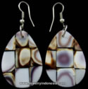 Balinese Mother Of Pearl Shell Earrings Bali