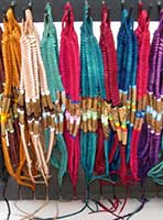 Braided Leather Bracelets Wood Stands