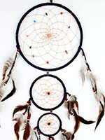 Leather Suede Feather Beads Dreamcatchers