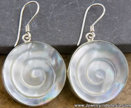 MOP Shell Earrings Balinese Jewelry