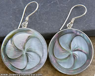 Pearl Shell Jewelry Earrings Bali