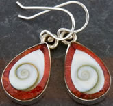 Bali Silver Jewelry Sea Shell Earrings