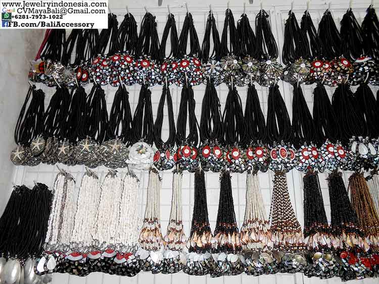 Jink2310-17 Resin Shell Necklaces Bali