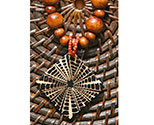 Beads Necklace with Tiger Shell Pendant
