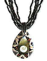 BEADS NECKLACE WITH MOP SHELLS BEAD JEWELRY COMPANY IN BALI