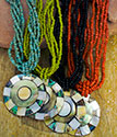 JiP4-14 Beaded Necklaces with Sea Shell Pendant
