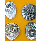 Mother of Pearl Shell Pendants from Bali. Sea shell pendants resin