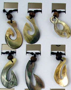 Fashion accessories from Bali Indonesia. Mother of pearl shell necklaces.