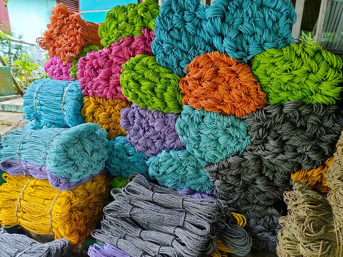 Woven Pandanus Hats from Indonesia