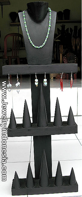 Wood Jewelry Display Earring Stands