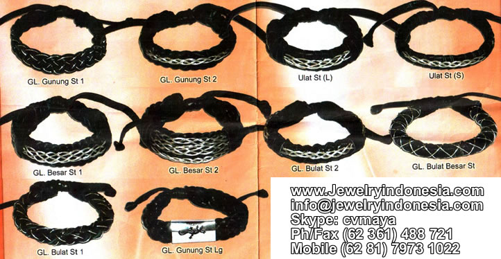 Leather Bracelets Wholesale Leather Jewelry Bali Indonesia