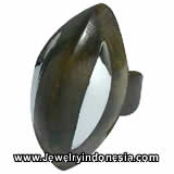 Resin and Wood Rings Costume Jewelry Bali Indonesia Fashion Accessories