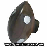 Resin and Wood Rings Costume Jewelry Bali Indonesia Fashion Accessories
