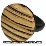 Coco Shell Rings Fashion Accessories Bali Coconut Shell Jewelry