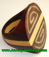 Fashion Jewelry Wood Ring