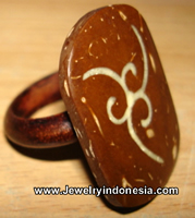 Fashion Jewelry Wood Ring