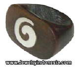 Wood Rings Bali Fashion Accessories