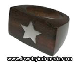 Wood Rings Bali Fashion Accessories