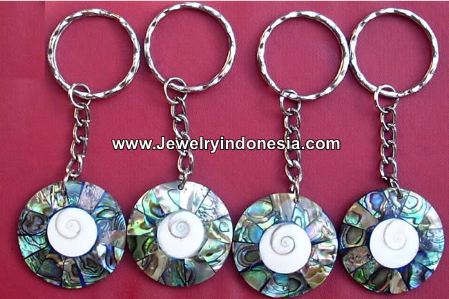 Sea Shell Keychains Shell Keyrings Key Chains Key Rings Bali Indonesia