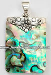 Silver Pendants Wholesale Bali Silver Pendant Necklace with Shell