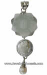 Silver Pendants Necklace with Shells