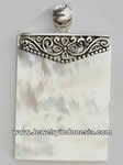 Silver Pendants Necklace with Shells