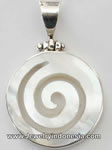 Silver Pendants Necklace with Shells
