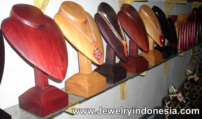 Necklace Holders Jewellery Displays Wood Bali