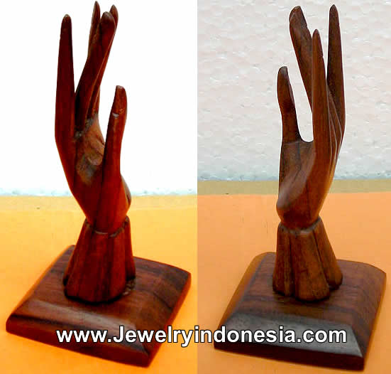 Ring Holders Wood Hand Bali Jewelry Displays