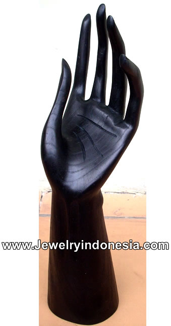 Wood Hand Ring Holders Bracelet Displays Bali Carvings
