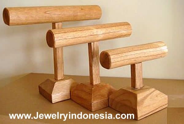 Bracelet Holders in Wood Jewelry Displays Bali Indonesia