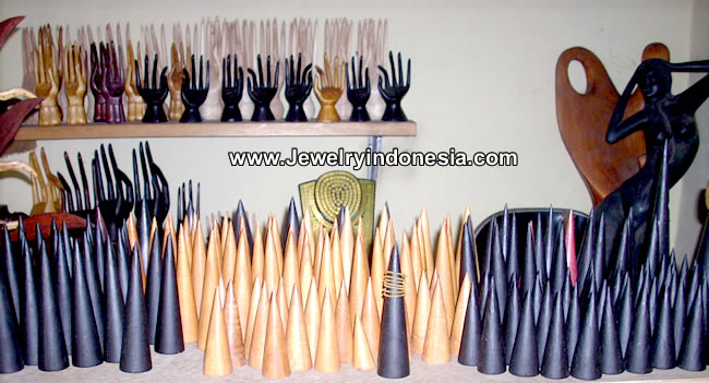Ring Bracelet Holders in Wood Bali Indonesia